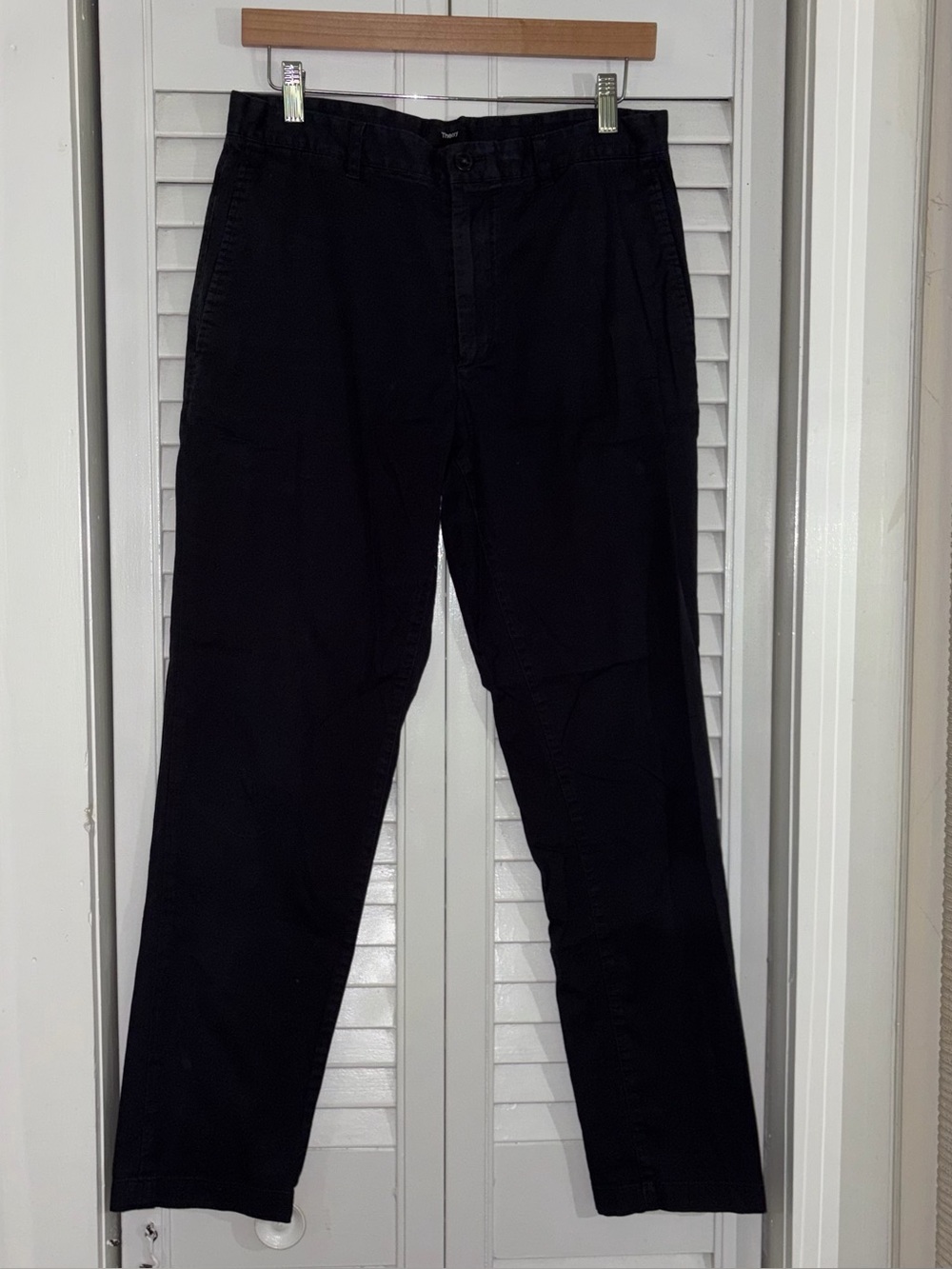 Theory Black Men's Chinos - Straight Leg